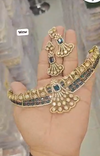 Diamond necklace set featuring gem stones