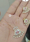 Kundan Polki necklace and earring set