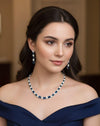 Necklace set with AAA grade CZ American Diamonds
