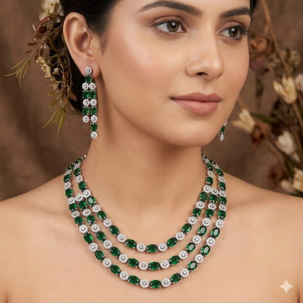 Emerald Luxe Layered Set