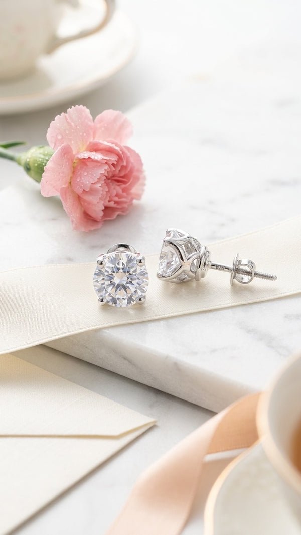 Solitaire Bloom Studs