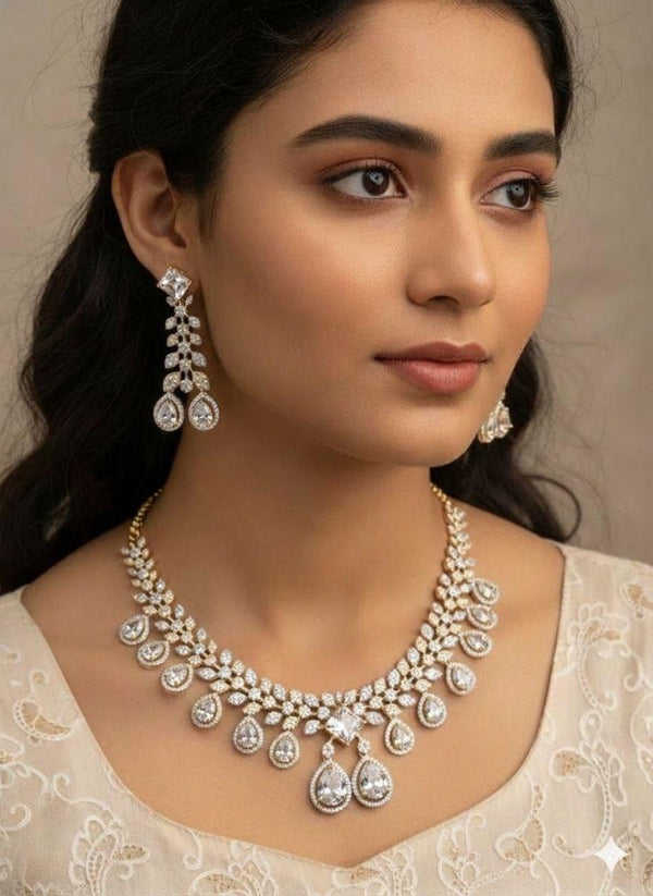 Cubic Zirconia Necklace Set