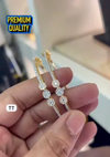 Gold-plated, stone-studded bangles