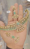 Diamond necklace set featuring gem stones