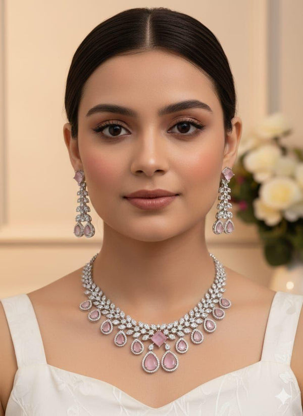 Cubic Zirconia Necklace Set