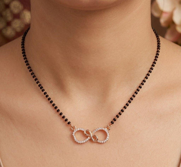 Premium Quality anti tarnish Mangalsutra Pendant with 18" Long chain
