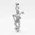 Sterling Silver 925 Hanuman Ji Pendant without Chain