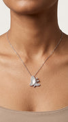 Sterling Silver 925 Flying Butterfly Pendant without Chain