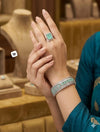 Voguish Emerald Pave Bracelet & Ring