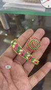 Multi-Color Brass Bracelets & Ring Set