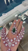 The Ruby Emerald Blossom Set