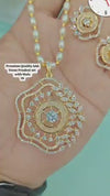 Premium Quality AAA Stone Pendant Set with Mala