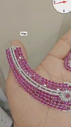 American diamond necklace and matching earrings