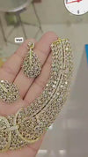American diamond necklace and matching earrings