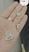 Kundan Polki necklace and earring set