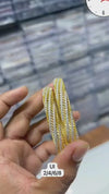 Diamond-Cut Mesh Bangles