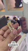 Designer bangles, gold-plated With Diamond